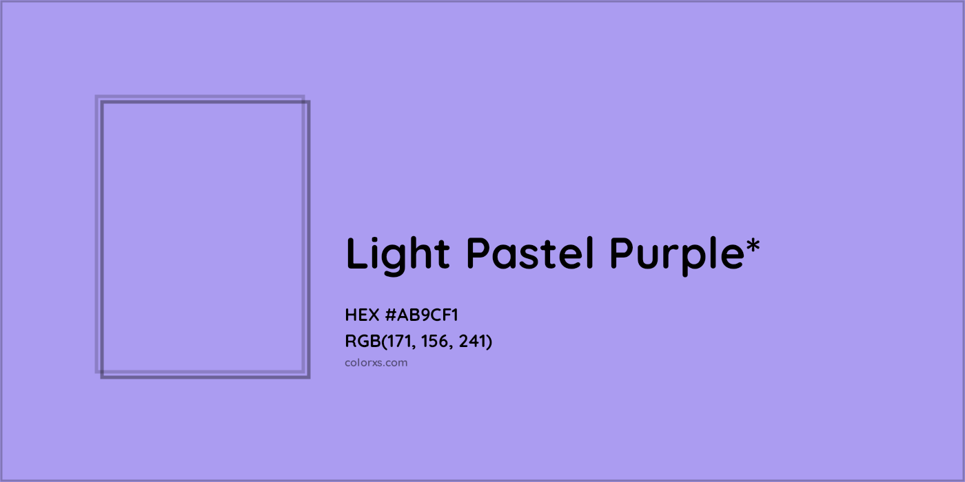 HEX #AB9CF1 Color Name, Color Code, Palettes, Similar Paints, Images