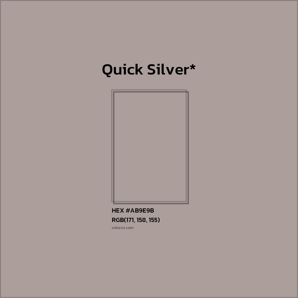 HEX #AB9E9B Color Name, Color Code, Palettes, Similar Paints, Images