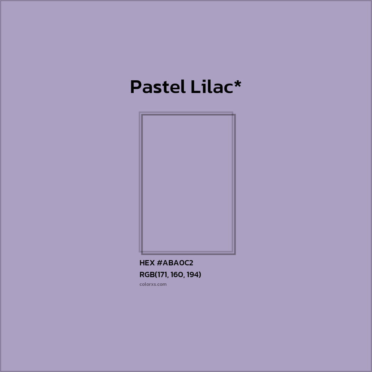 HEX #ABA0C2 Color Name, Color Code, Palettes, Similar Paints, Images