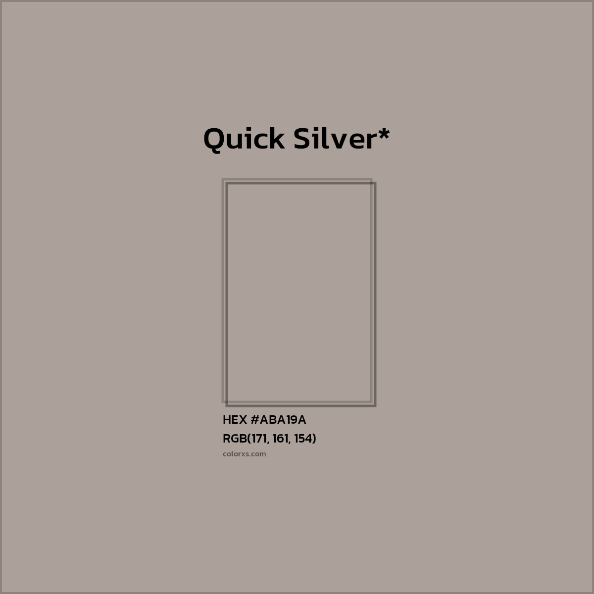 HEX #ABA19A Color Name, Color Code, Palettes, Similar Paints, Images