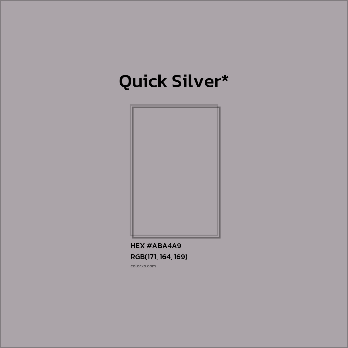 HEX #ABA4A9 Color Name, Color Code, Palettes, Similar Paints, Images