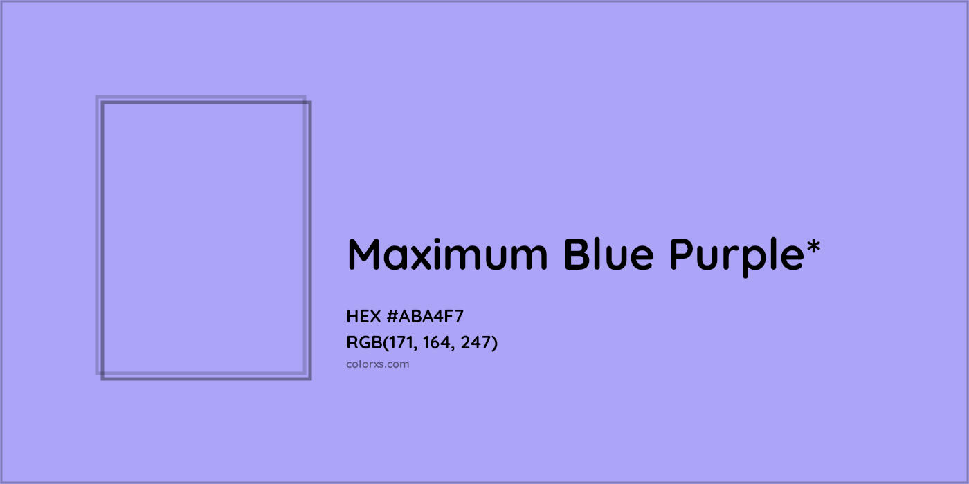 HEX #ABA4F7 Color Name, Color Code, Palettes, Similar Paints, Images