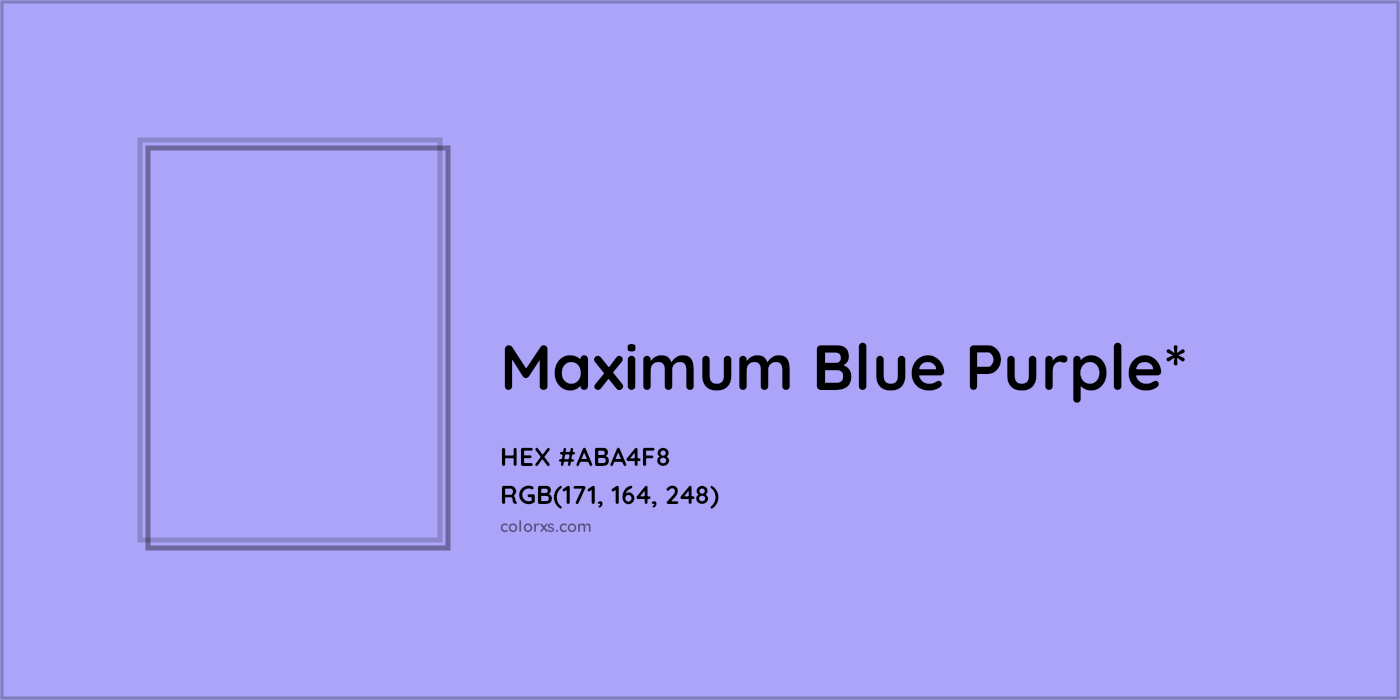 HEX #ABA4F8 Color Name, Color Code, Palettes, Similar Paints, Images