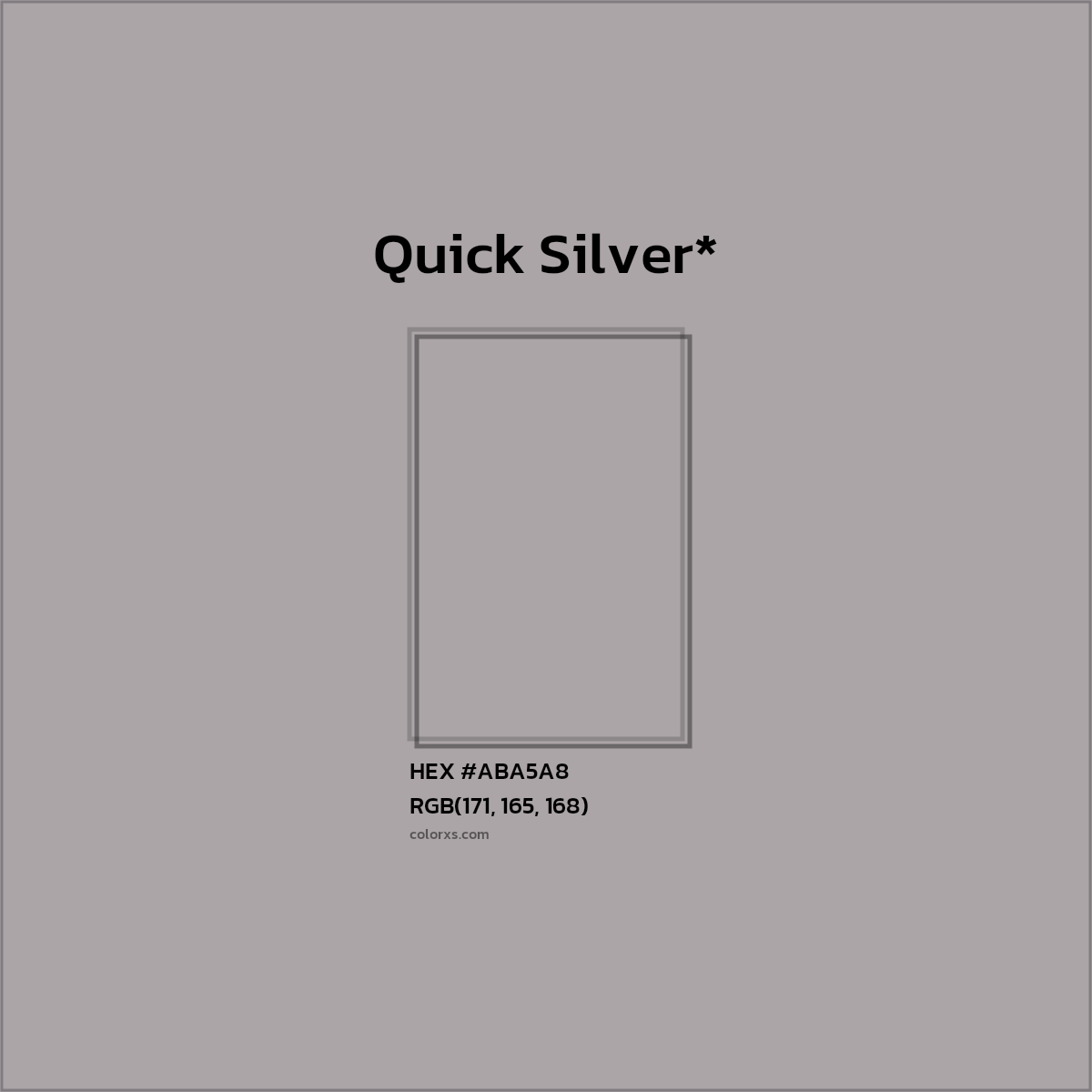 HEX #ABA5A8 Color Name, Color Code, Palettes, Similar Paints, Images