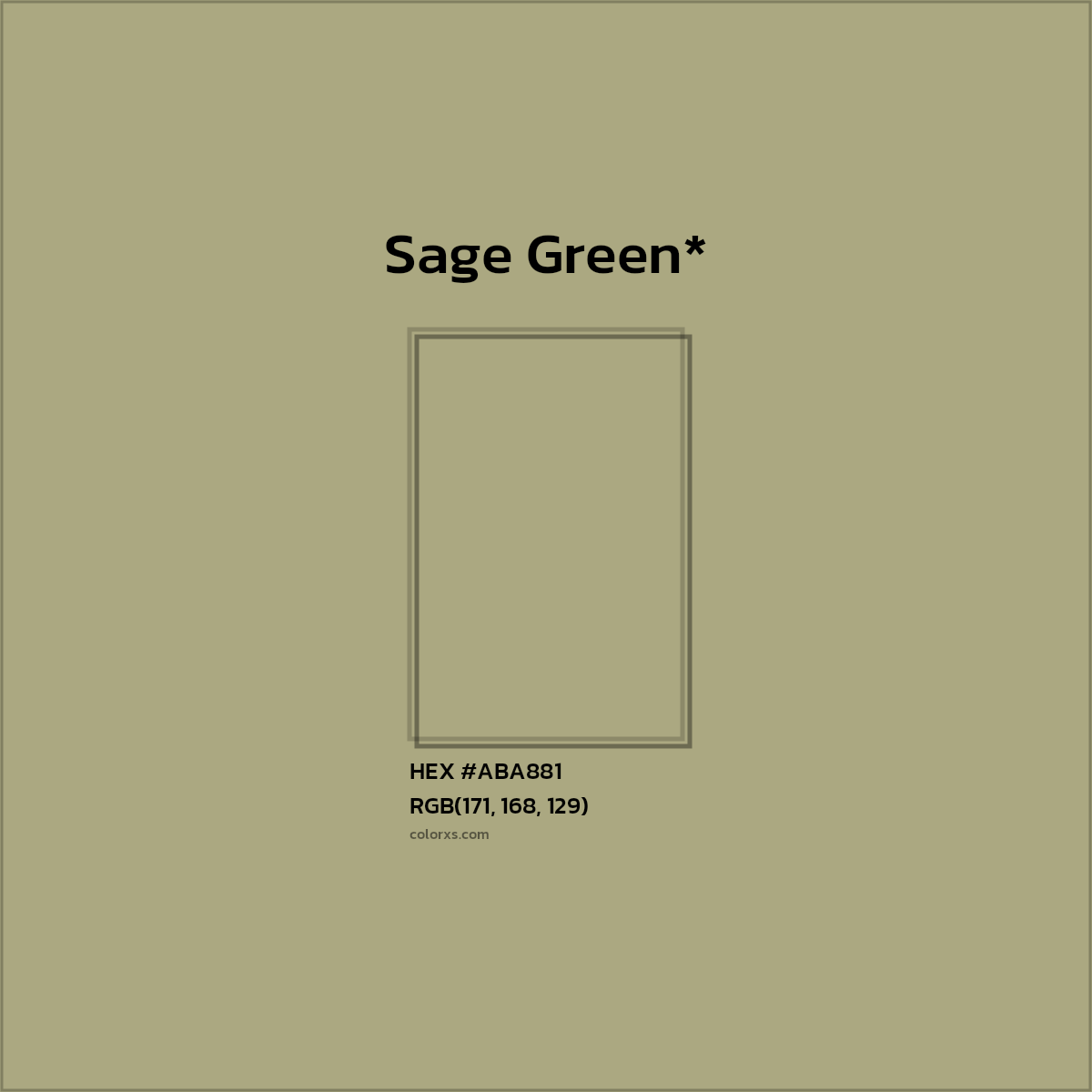 HEX #ABA881 Color Name, Color Code, Palettes, Similar Paints, Images