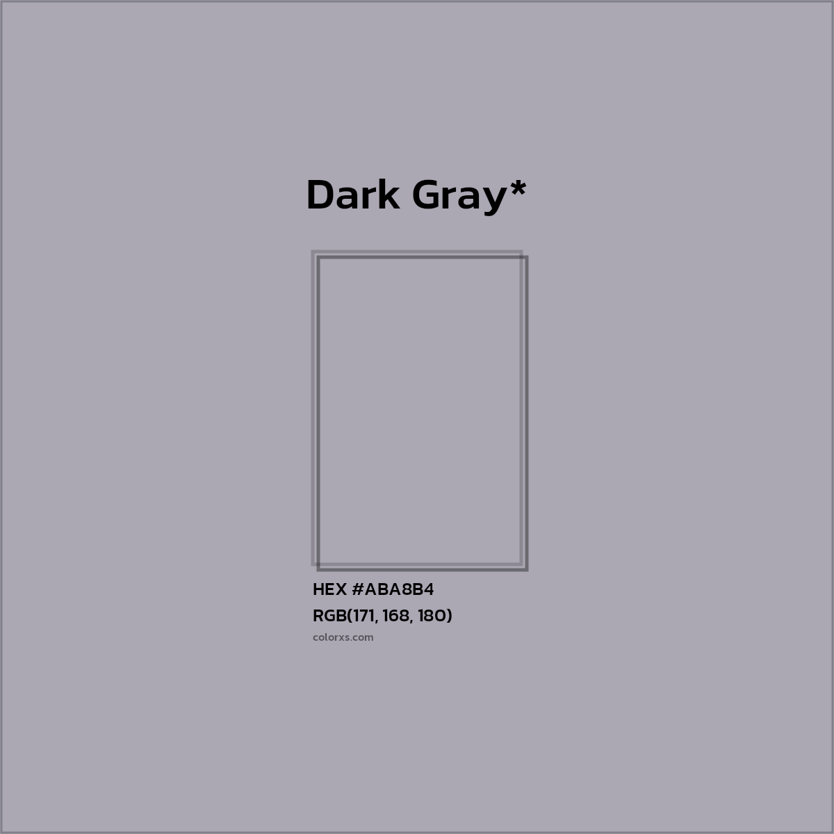 HEX #ABA8B4 Color Name, Color Code, Palettes, Similar Paints, Images