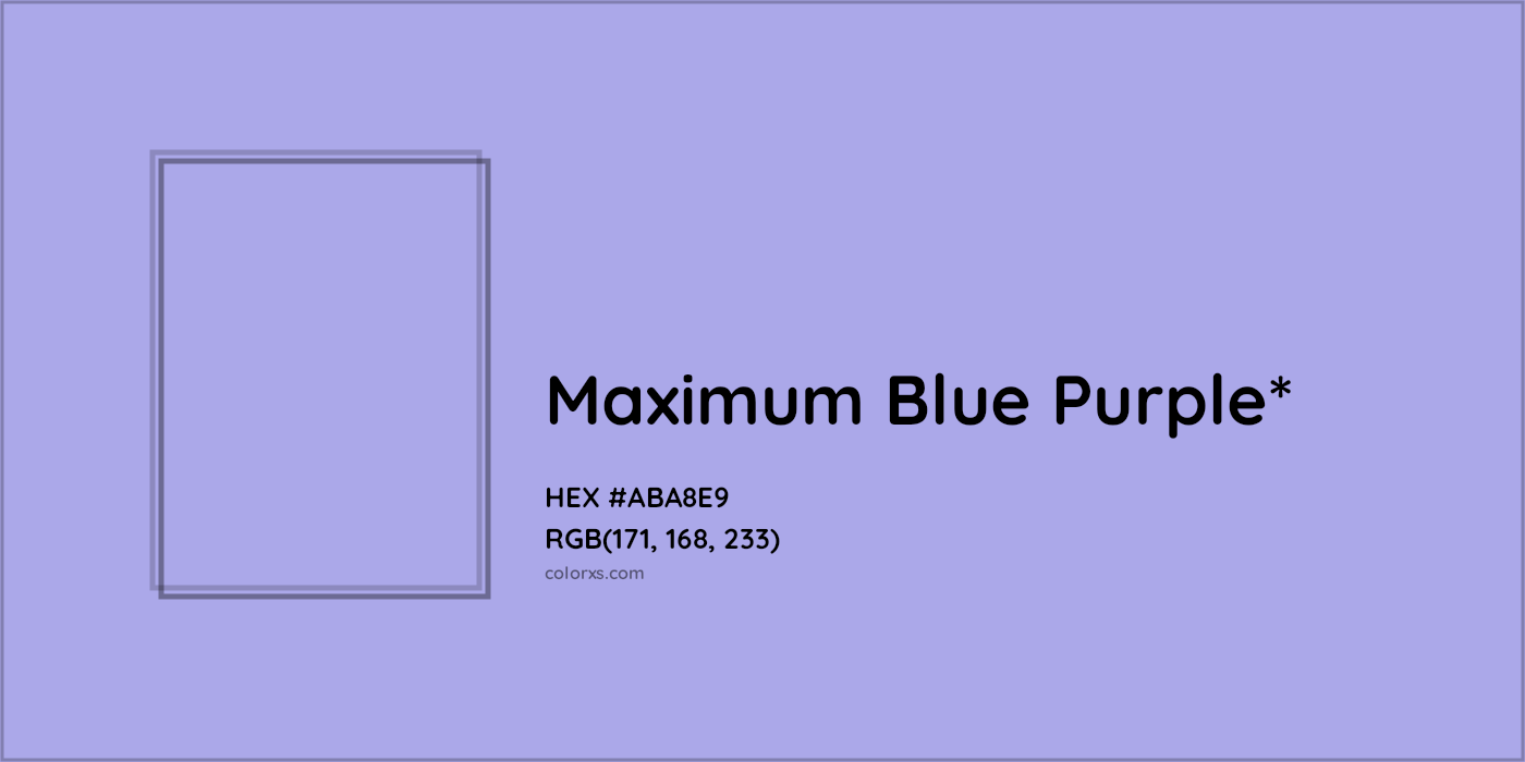 HEX #ABA8E9 Color Name, Color Code, Palettes, Similar Paints, Images