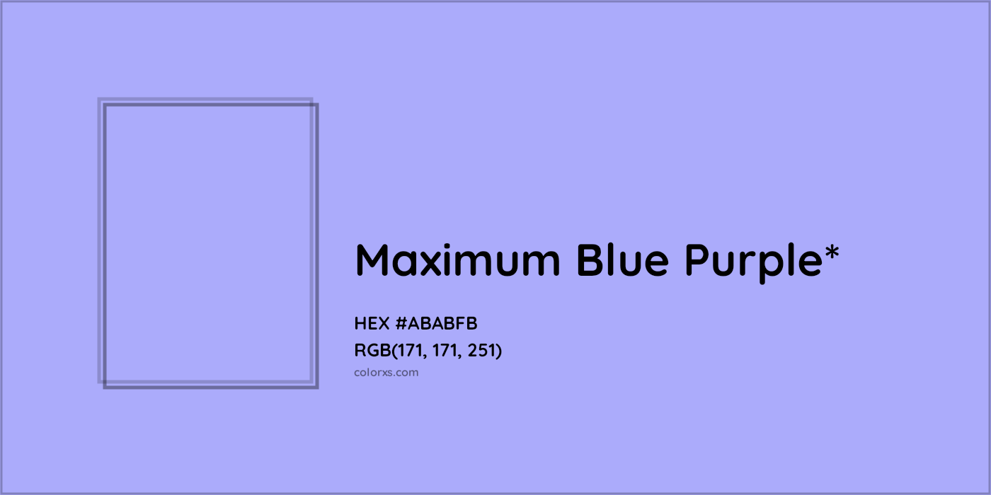 HEX #ABABFB Color Name, Color Code, Palettes, Similar Paints, Images
