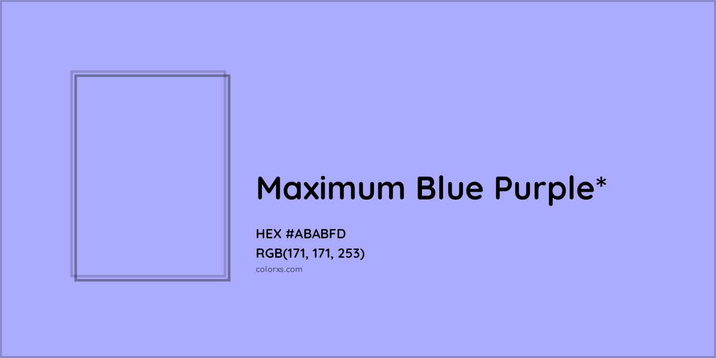 HEX #ABABFD Color Name, Color Code, Palettes, Similar Paints, Images