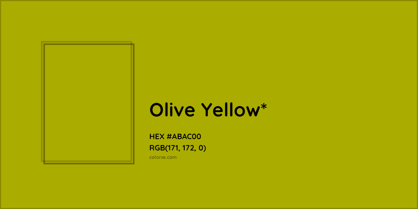 HEX #ABAC00 Color Name, Color Code, Palettes, Similar Paints, Images
