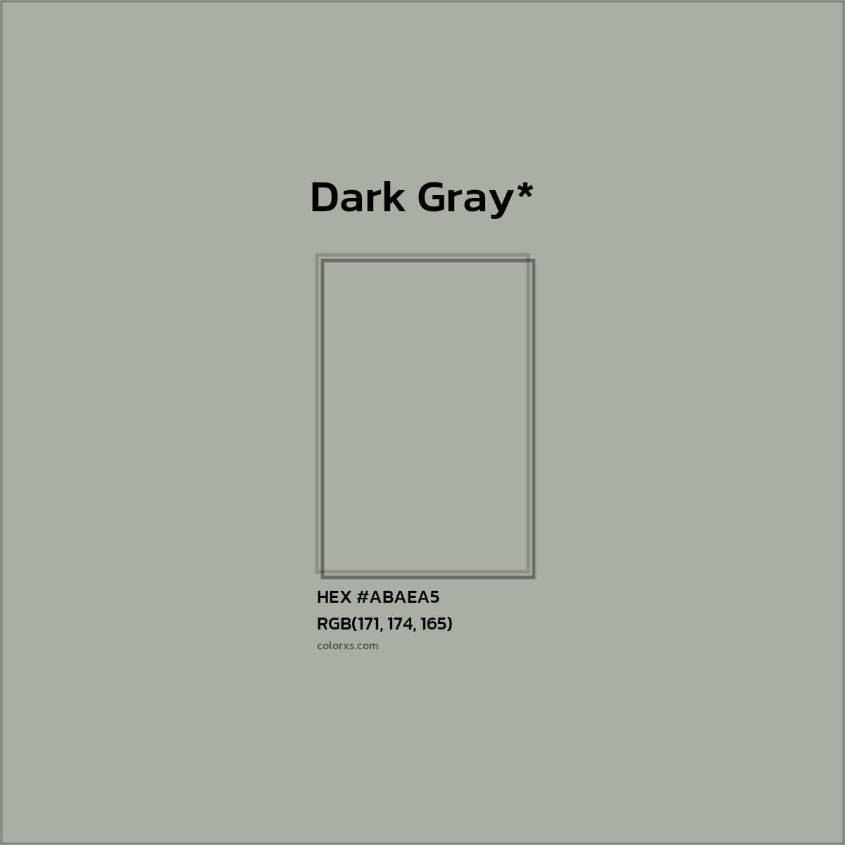HEX #ABAEA5 Color Name, Color Code, Palettes, Similar Paints, Images