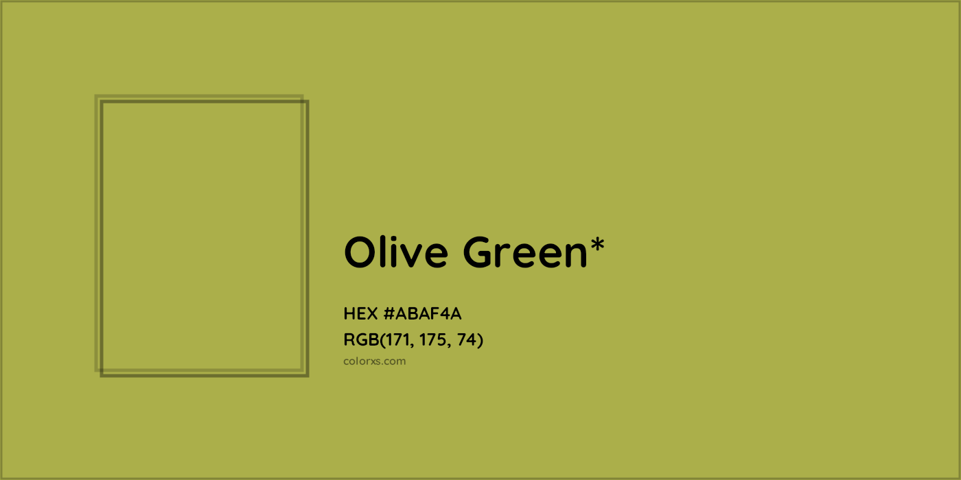 HEX #ABAF4A Color Name, Color Code, Palettes, Similar Paints, Images