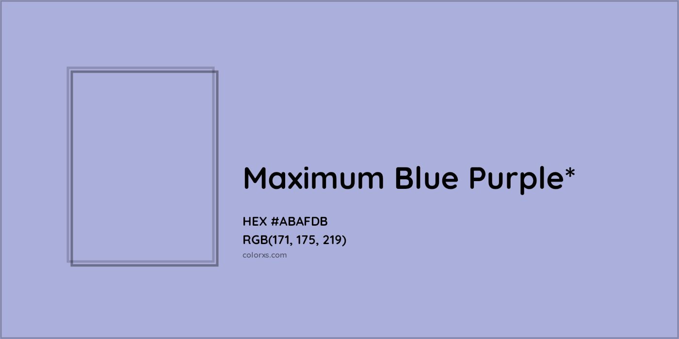 HEX #ABAFDB Color Name, Color Code, Palettes, Similar Paints, Images