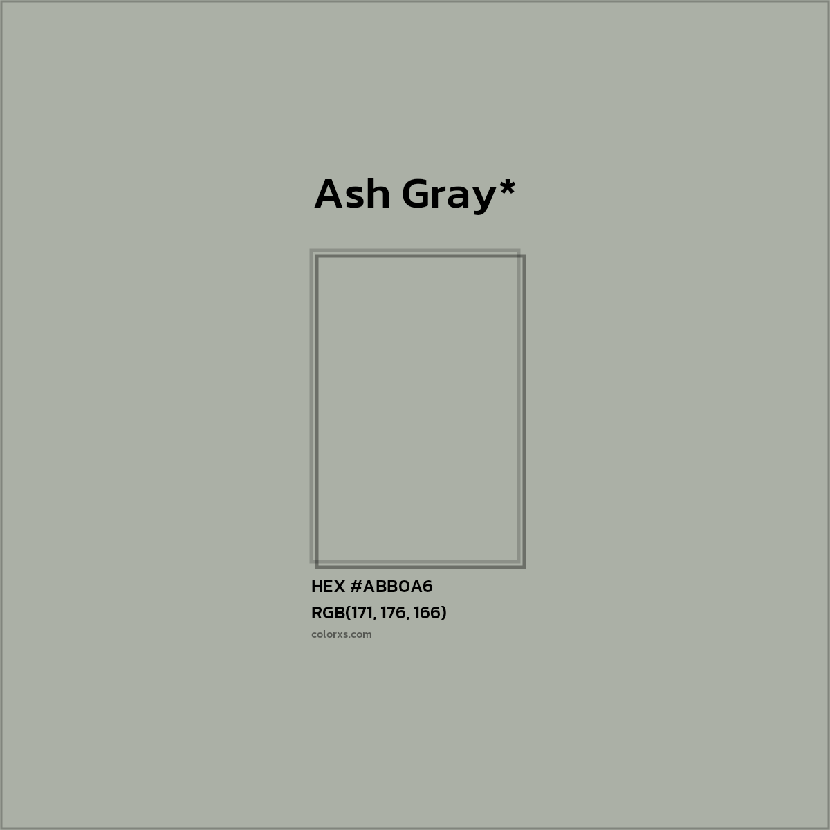 HEX #ABB0A6 Color Name, Color Code, Palettes, Similar Paints, Images