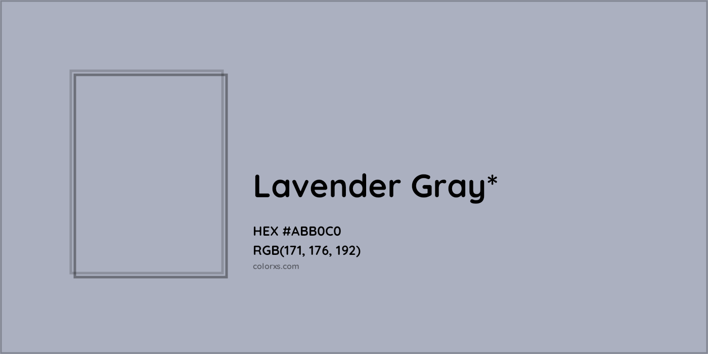 HEX #ABB0C0 Color Name, Color Code, Palettes, Similar Paints, Images