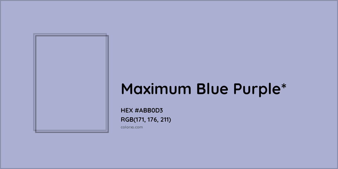 HEX #ABB0D3 Color Name, Color Code, Palettes, Similar Paints, Images