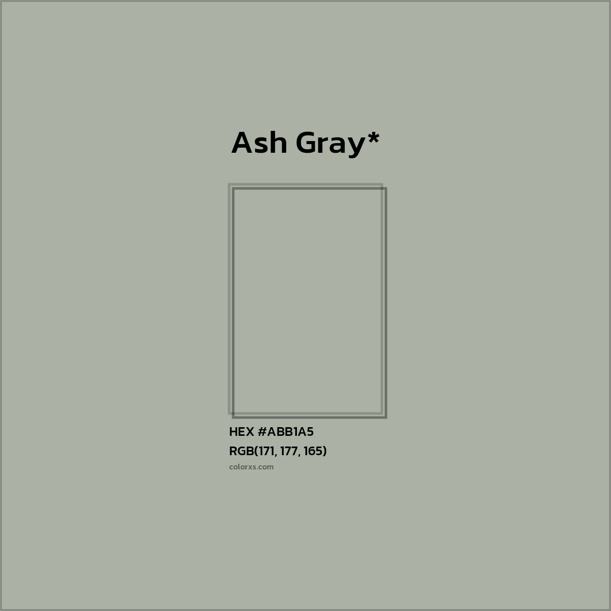 HEX #ABB1A5 Color Name, Color Code, Palettes, Similar Paints, Images