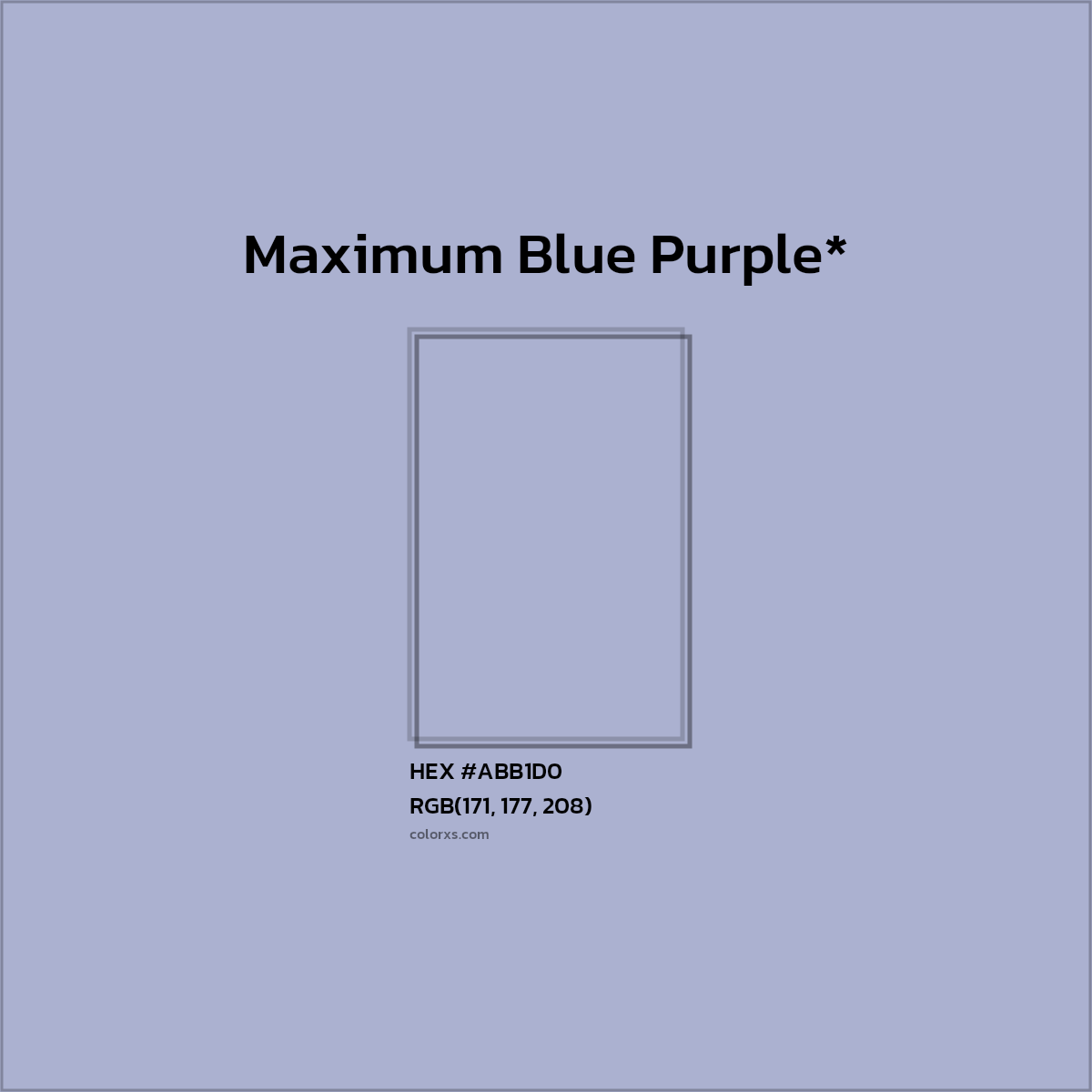 HEX #ABB1D0 Color Name, Color Code, Palettes, Similar Paints, Images