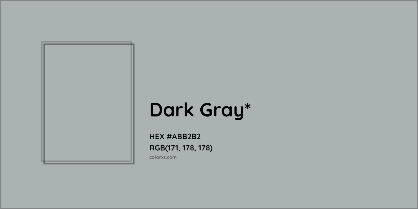 HEX #ABB2B2 Color Name, Color Code, Palettes, Similar Paints, Images