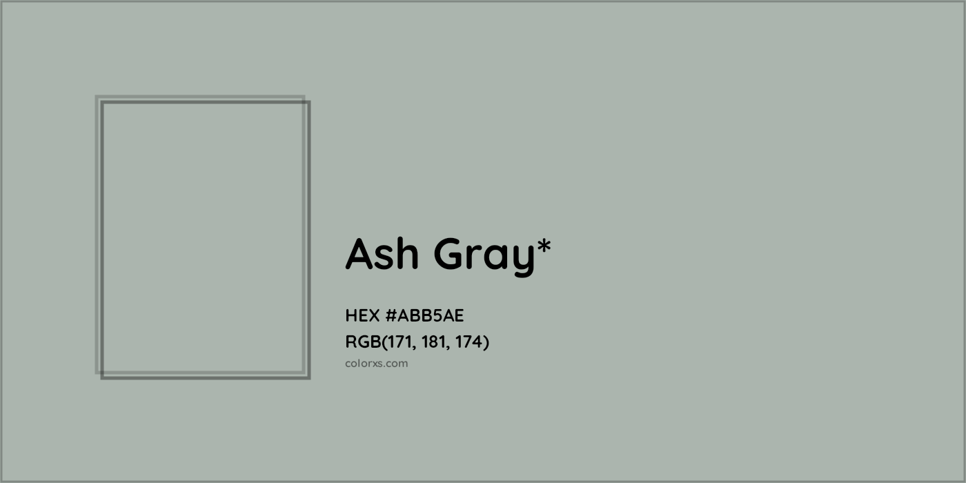 HEX #ABB5AE Color Name, Color Code, Palettes, Similar Paints, Images