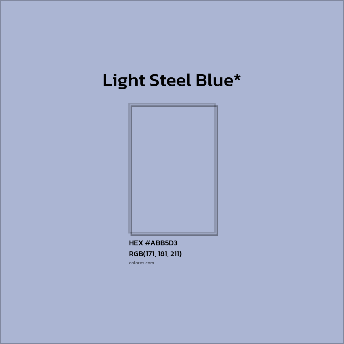 HEX #ABB5D3 Color Name, Color Code, Palettes, Similar Paints, Images