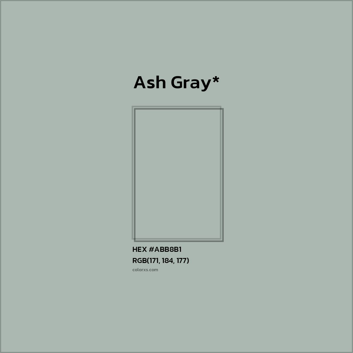 HEX #ABB8B1 Color Name, Color Code, Palettes, Similar Paints, Images