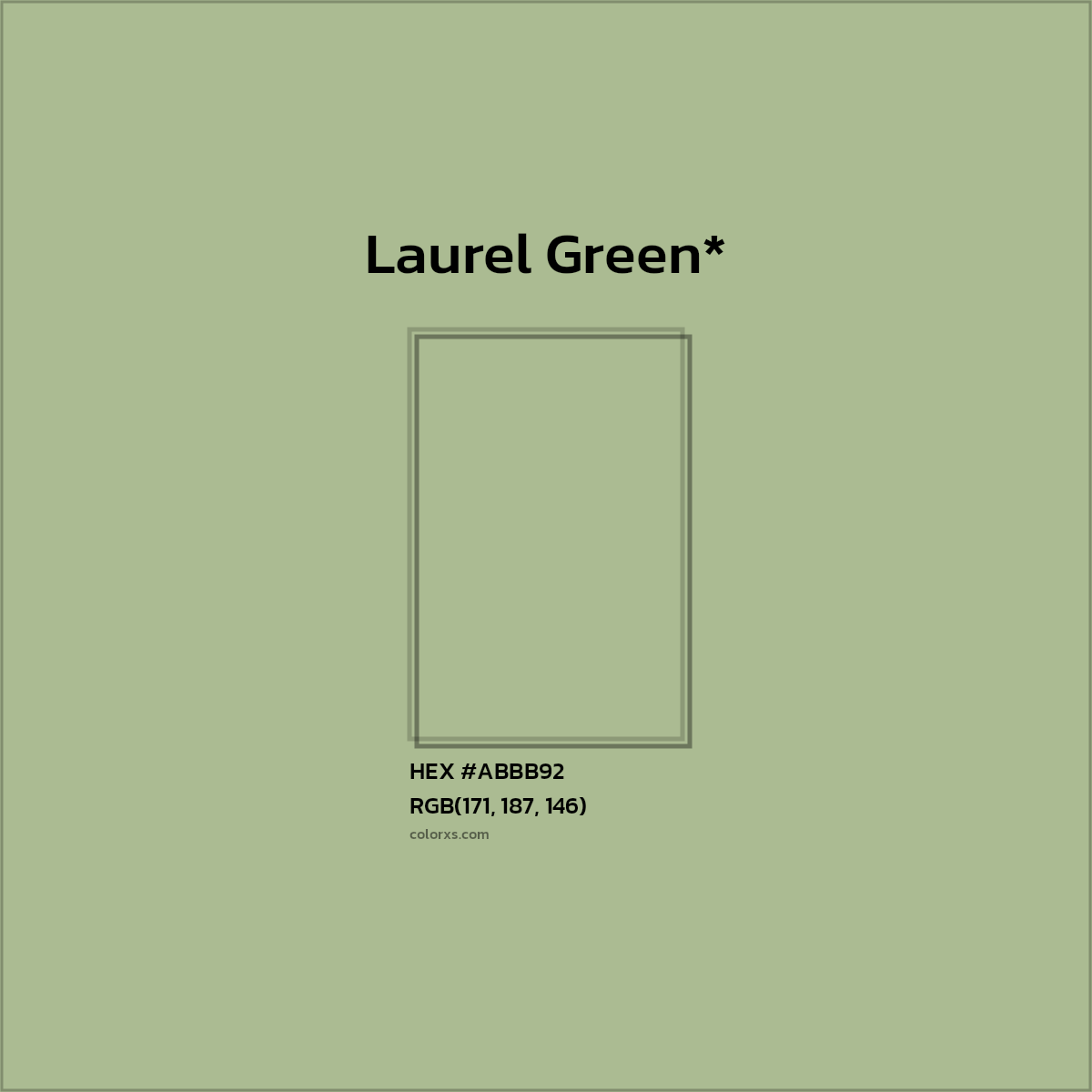 HEX #ABBB92 Color Name, Color Code, Palettes, Similar Paints, Images