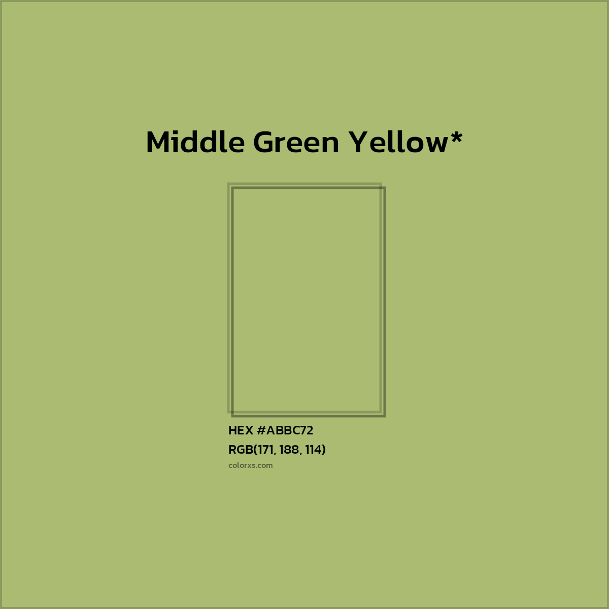 HEX #ABBC72 Color Name, Color Code, Palettes, Similar Paints, Images