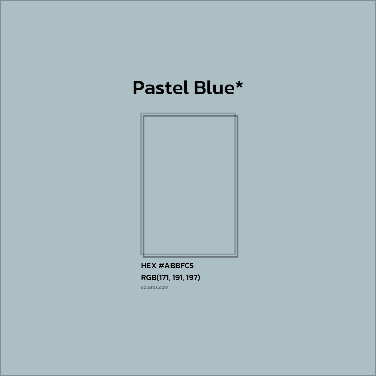 HEX #ABBFC5 Color Name, Color Code, Palettes, Similar Paints, Images