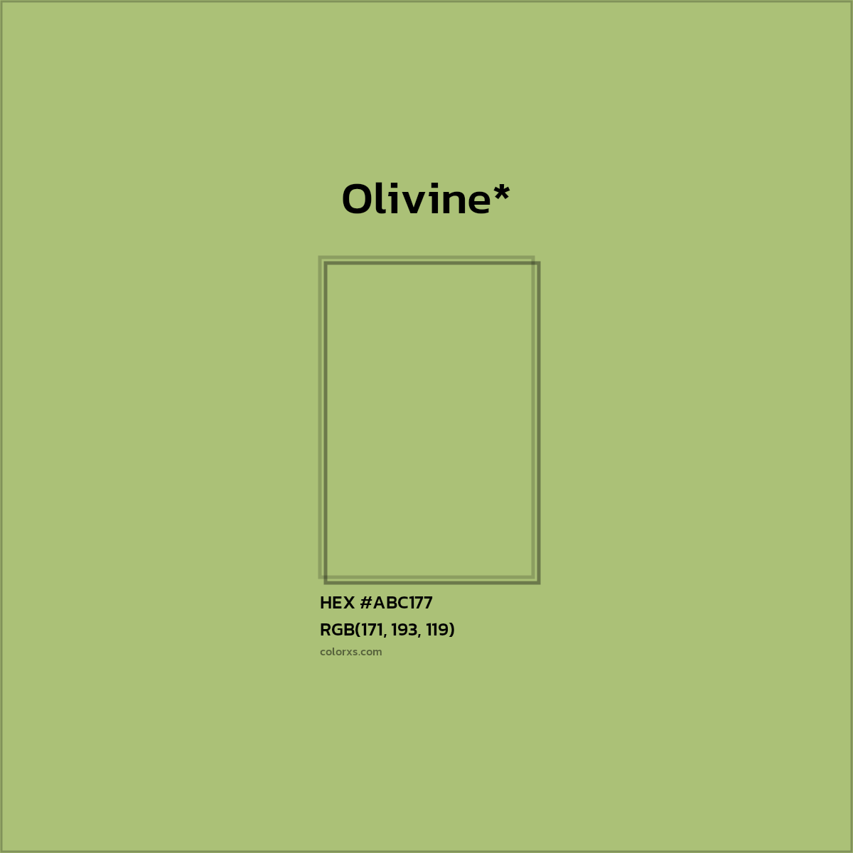 HEX #ABC177 Color Name, Color Code, Palettes, Similar Paints, Images