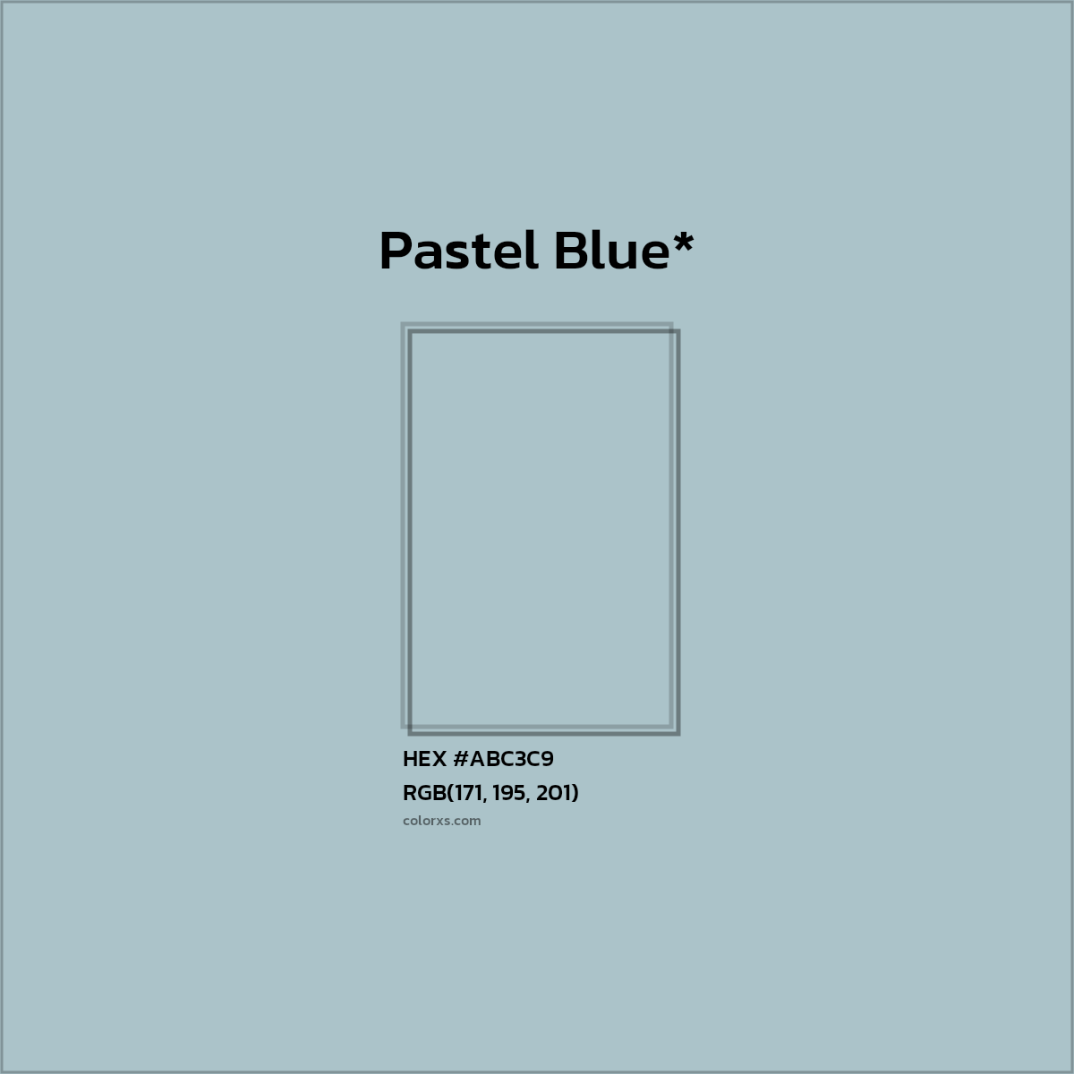 HEX #ABC3C9 Color Name, Color Code, Palettes, Similar Paints, Images