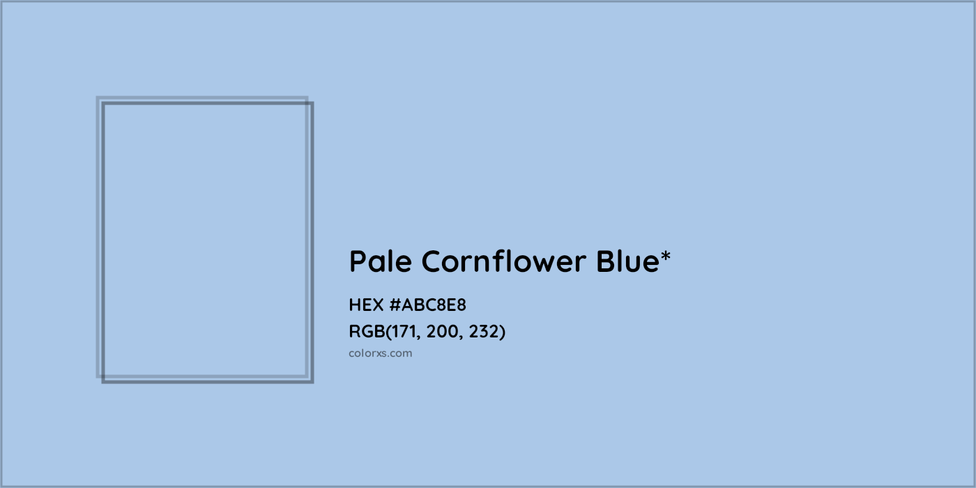 HEX #ABC8E8 Color Name, Color Code, Palettes, Similar Paints, Images