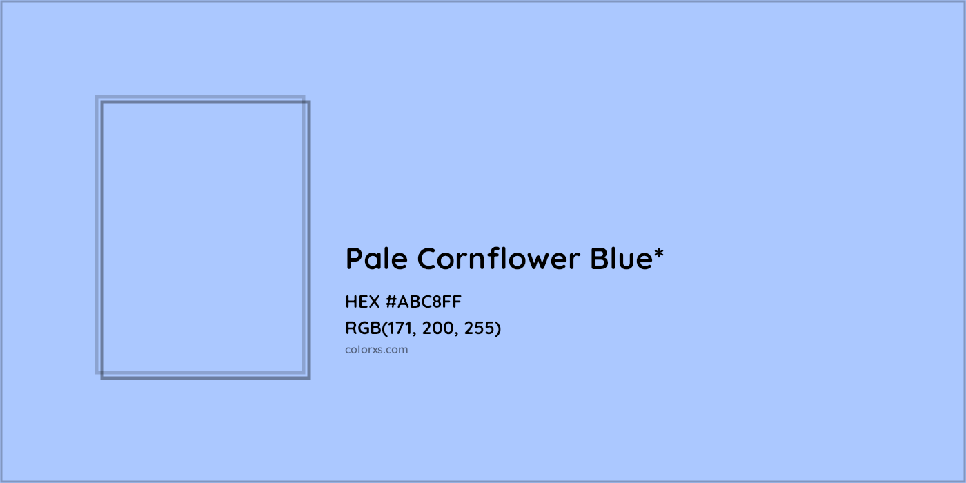HEX #ABC8FF Color Name, Color Code, Palettes, Similar Paints, Images