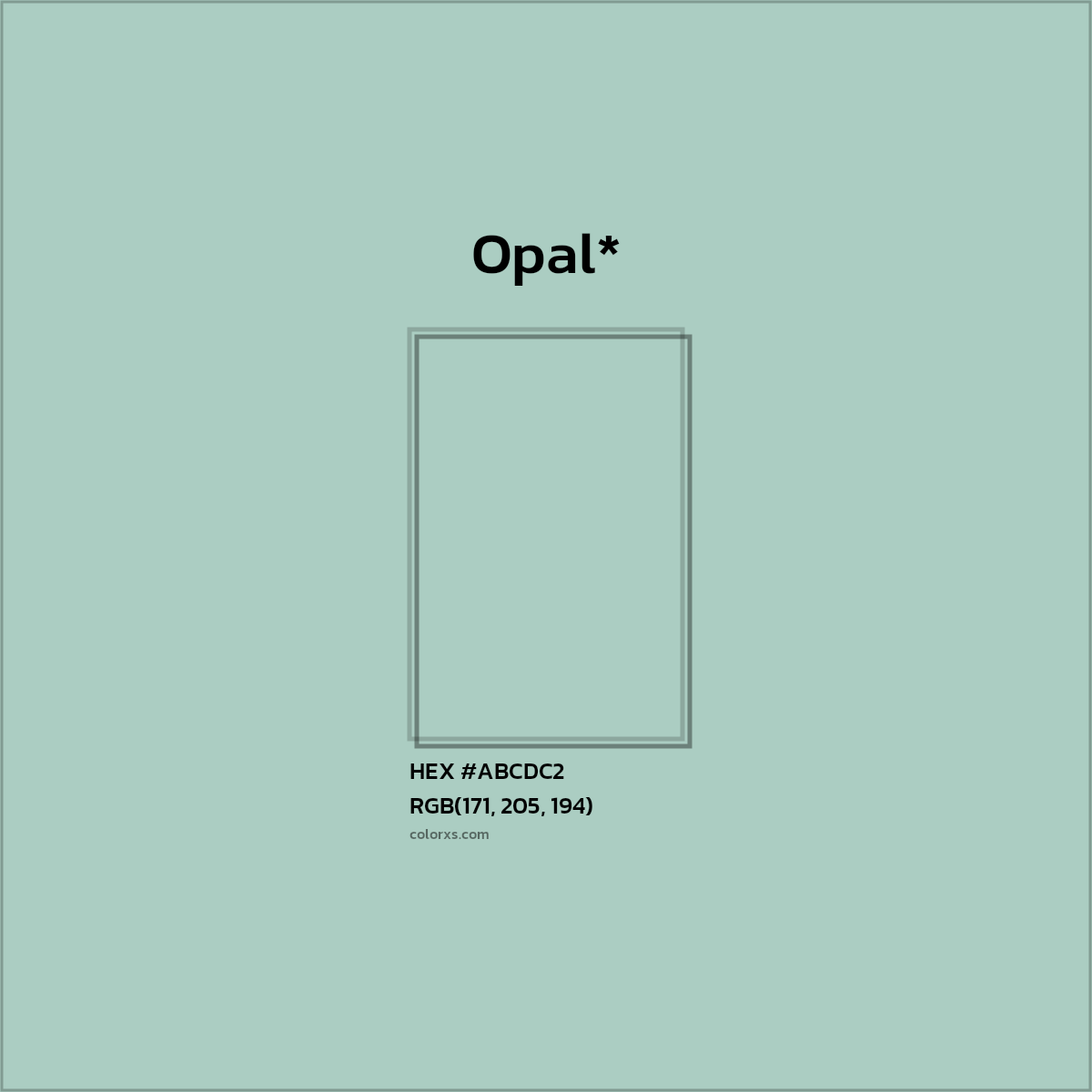 HEX #ABCDC2 Color Name, Color Code, Palettes, Similar Paints, Images