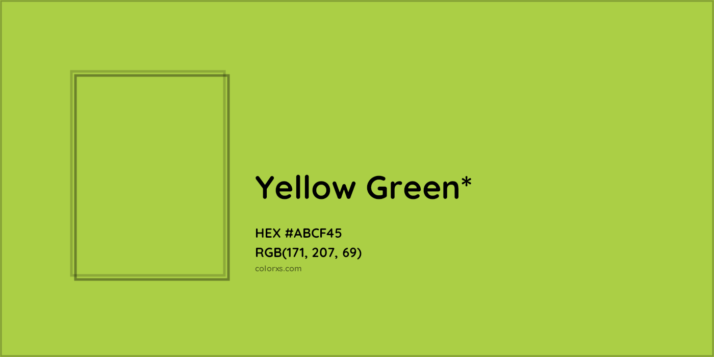 HEX #ABCF45 Color Name, Color Code, Palettes, Similar Paints, Images