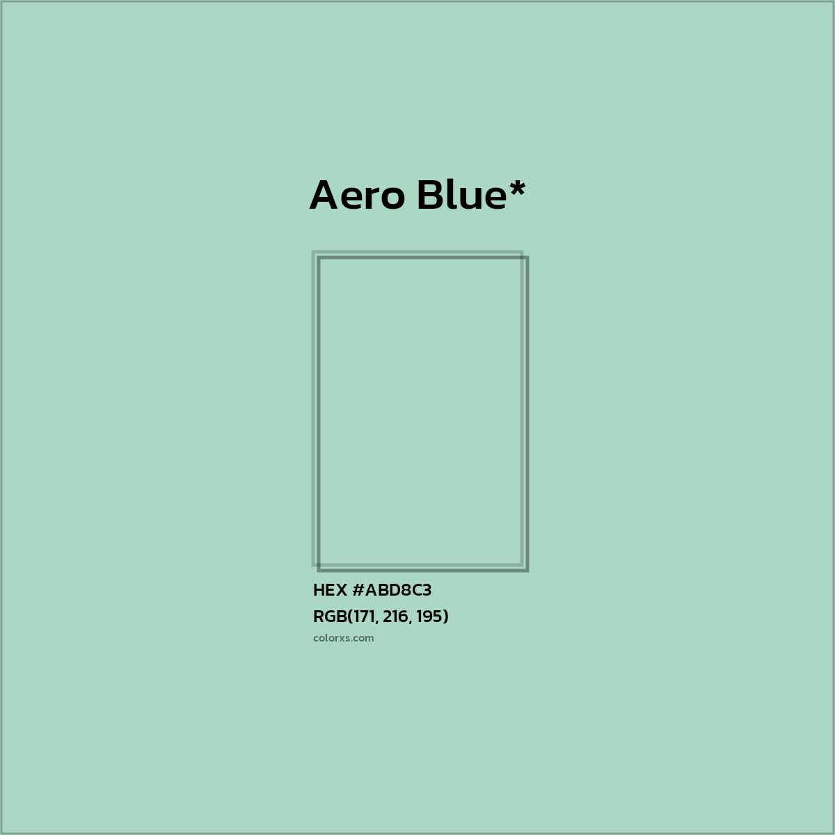 HEX #ABD8C3 Color Name, Color Code, Palettes, Similar Paints, Images