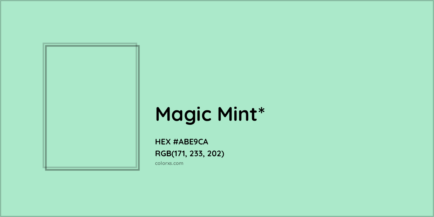 HEX #ABE9CA Color Name, Color Code, Palettes, Similar Paints, Images