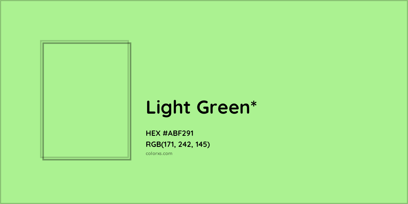 HEX #ABF291 Color Name, Color Code, Palettes, Similar Paints, Images