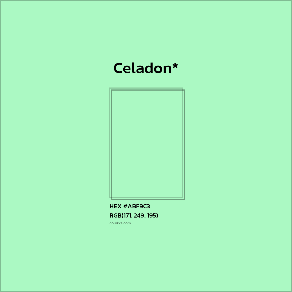 HEX #ABF9C3 Color Name, Color Code, Palettes, Similar Paints, Images