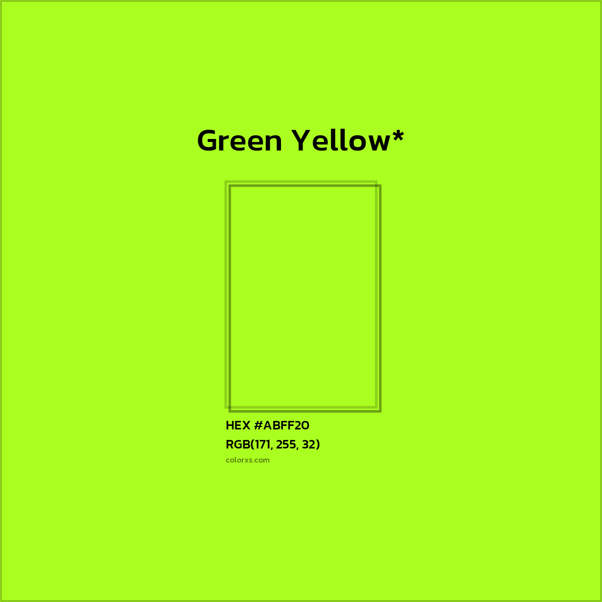 HEX #ABFF20 Color Name, Color Code, Palettes, Similar Paints, Images