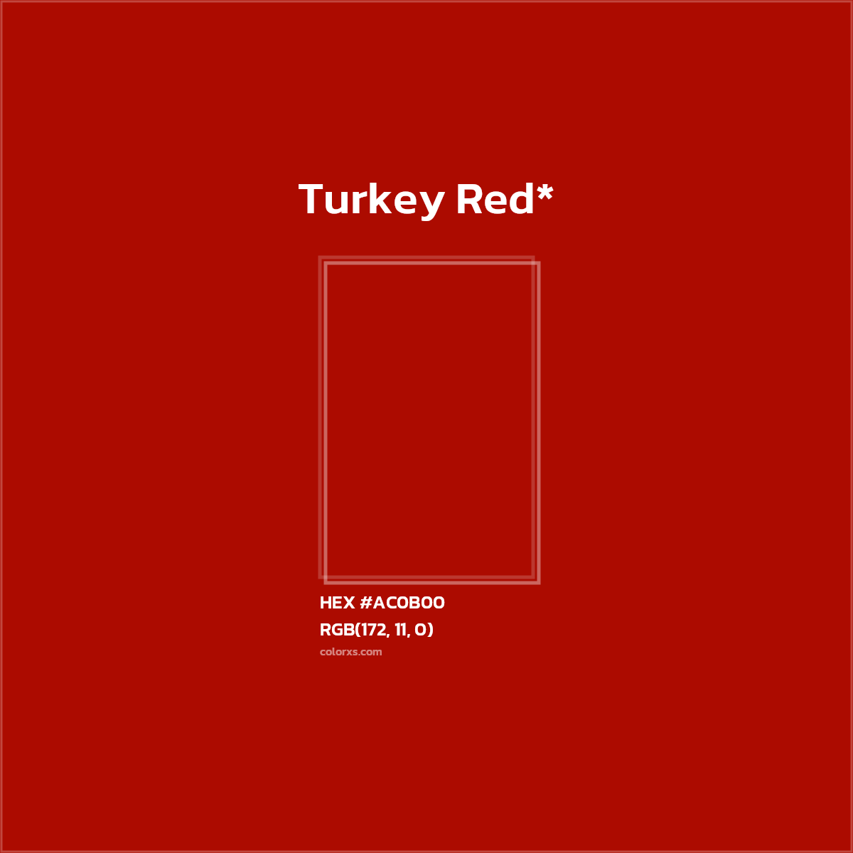 HEX #AC0B00 Color Name, Color Code, Palettes, Similar Paints, Images