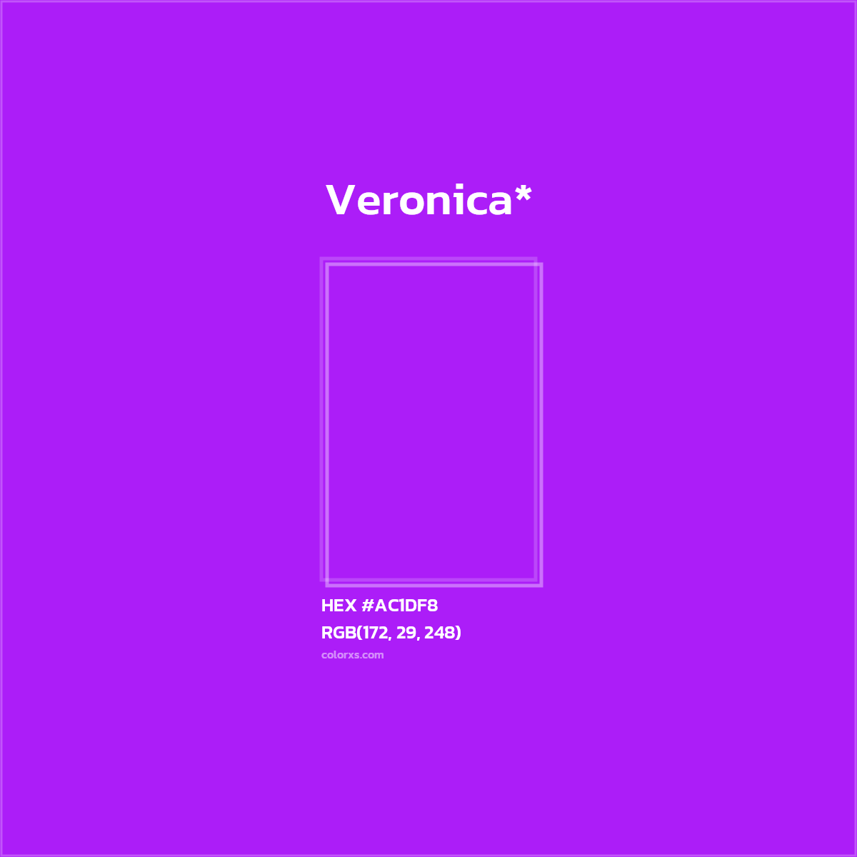 HEX #AC1DF8 Color Name, Color Code, Palettes, Similar Paints, Images