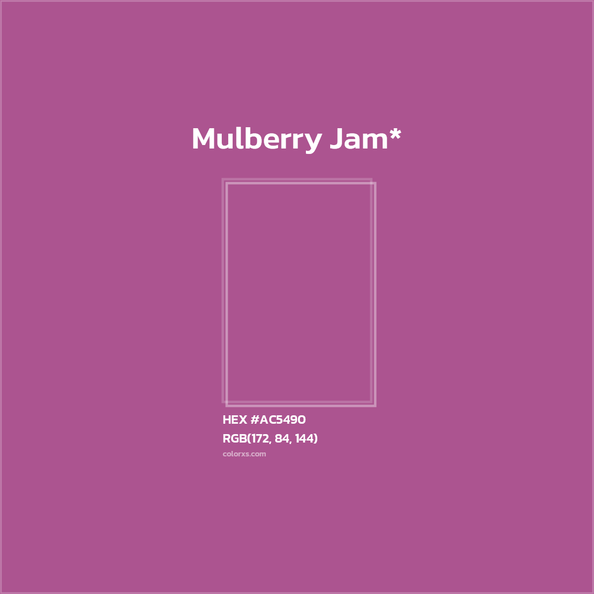 HEX #AC5490 Color Name, Color Code, Palettes, Similar Paints, Images