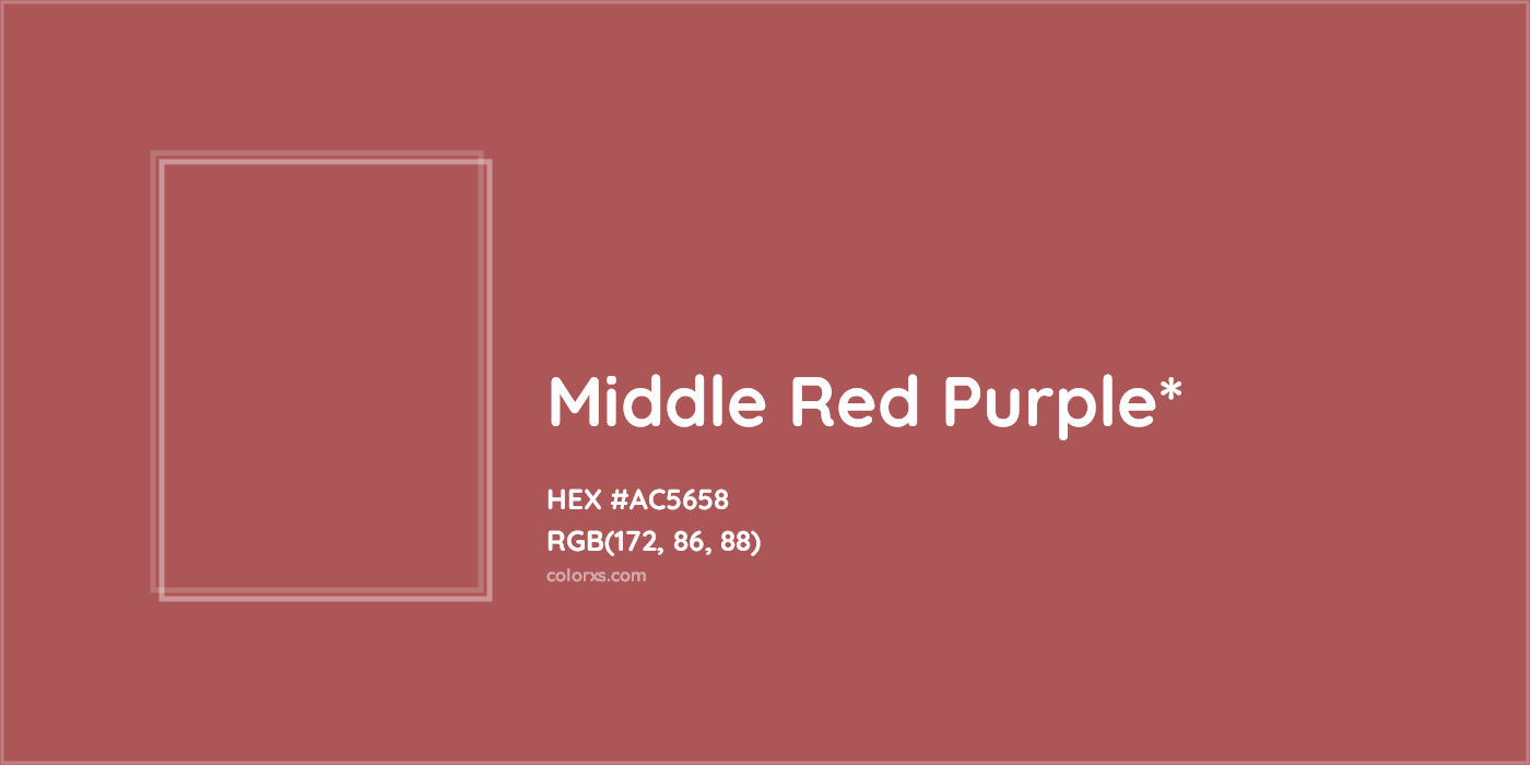 HEX #AC5658 Color Name, Color Code, Palettes, Similar Paints, Images
