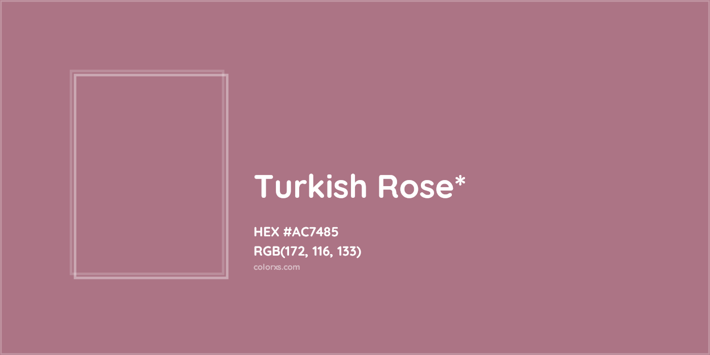 HEX #AC7485 Color Name, Color Code, Palettes, Similar Paints, Images