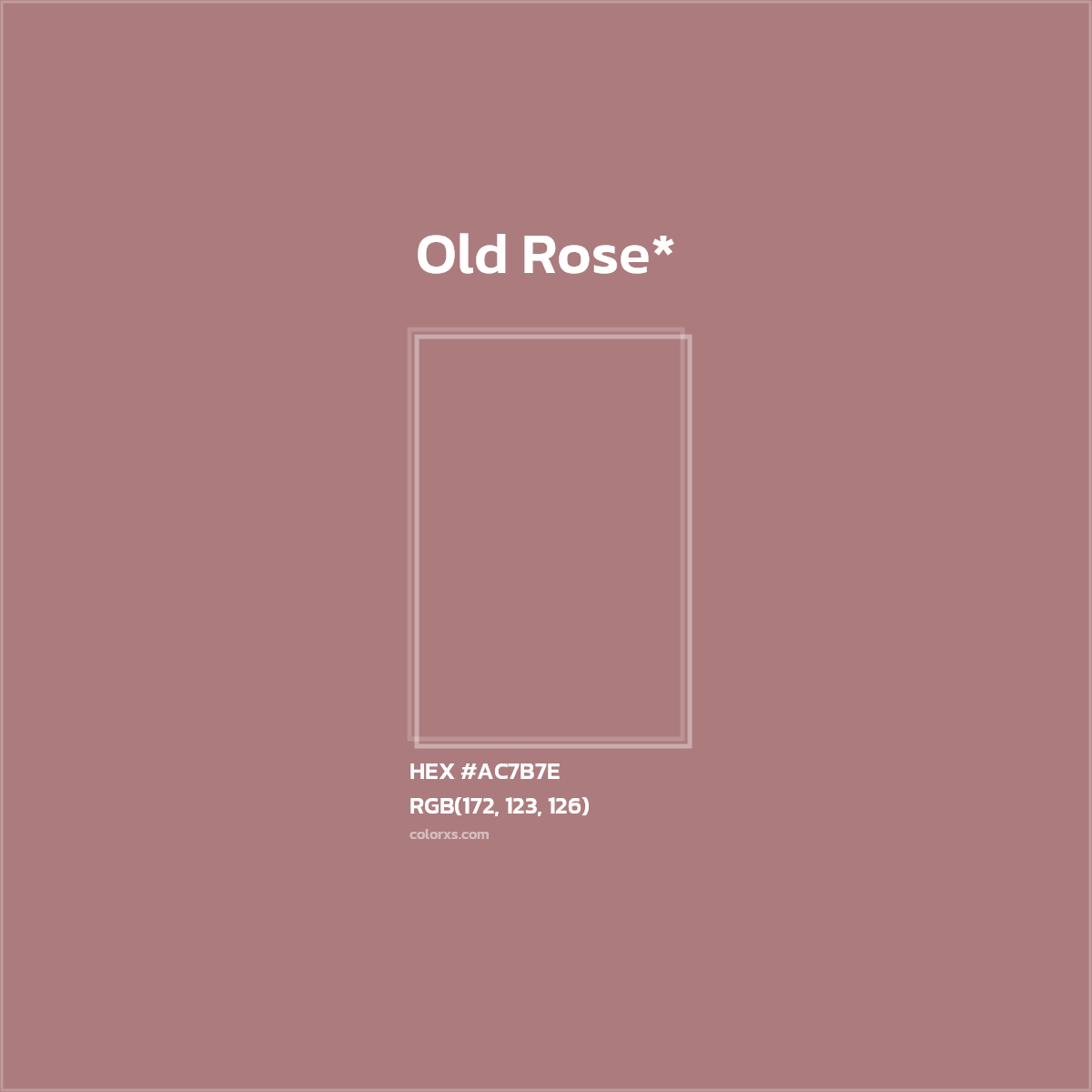 HEX #AC7B7E Color Name, Color Code, Palettes, Similar Paints, Images
