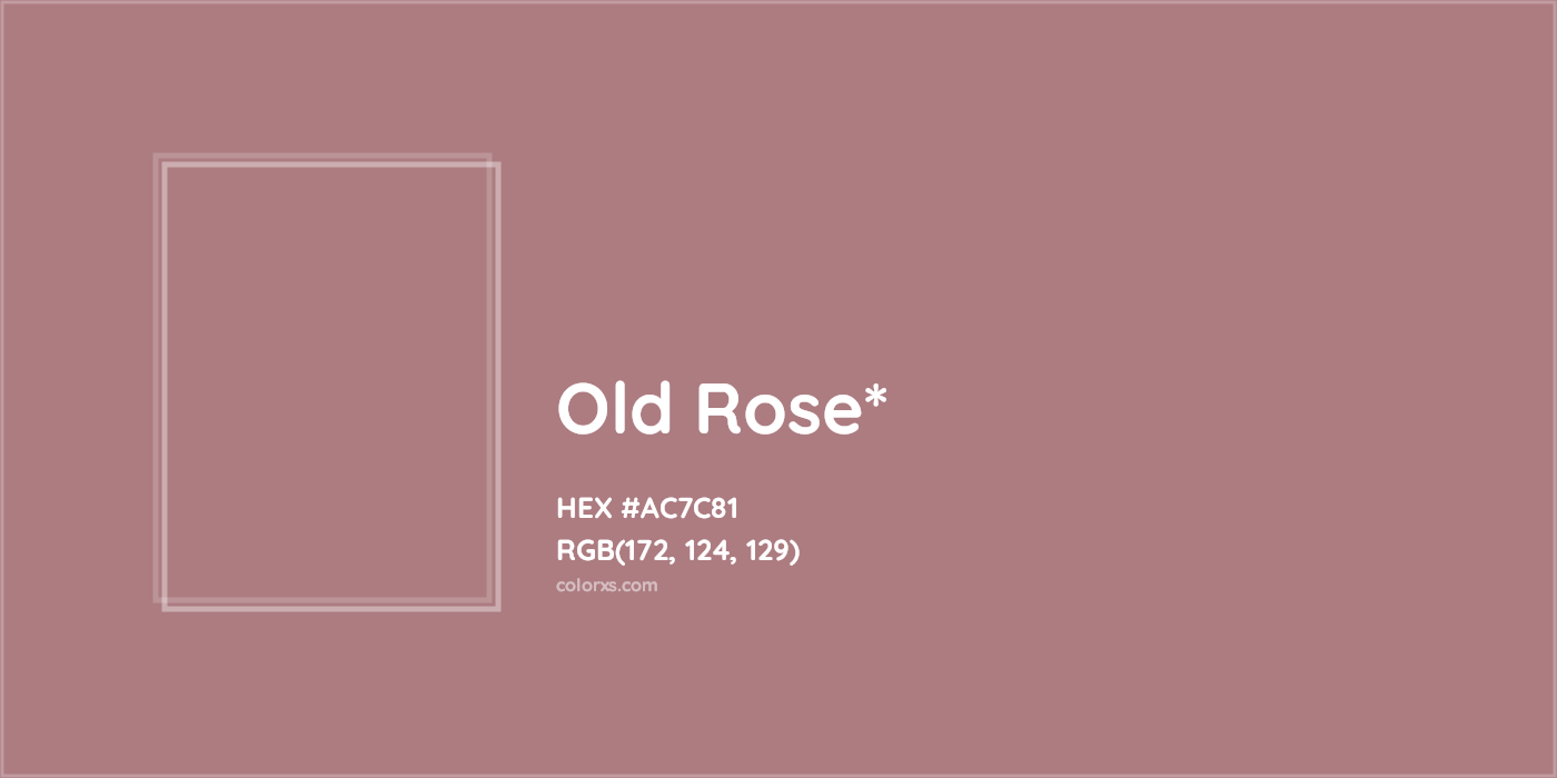 HEX #AC7C81 Color Name, Color Code, Palettes, Similar Paints, Images