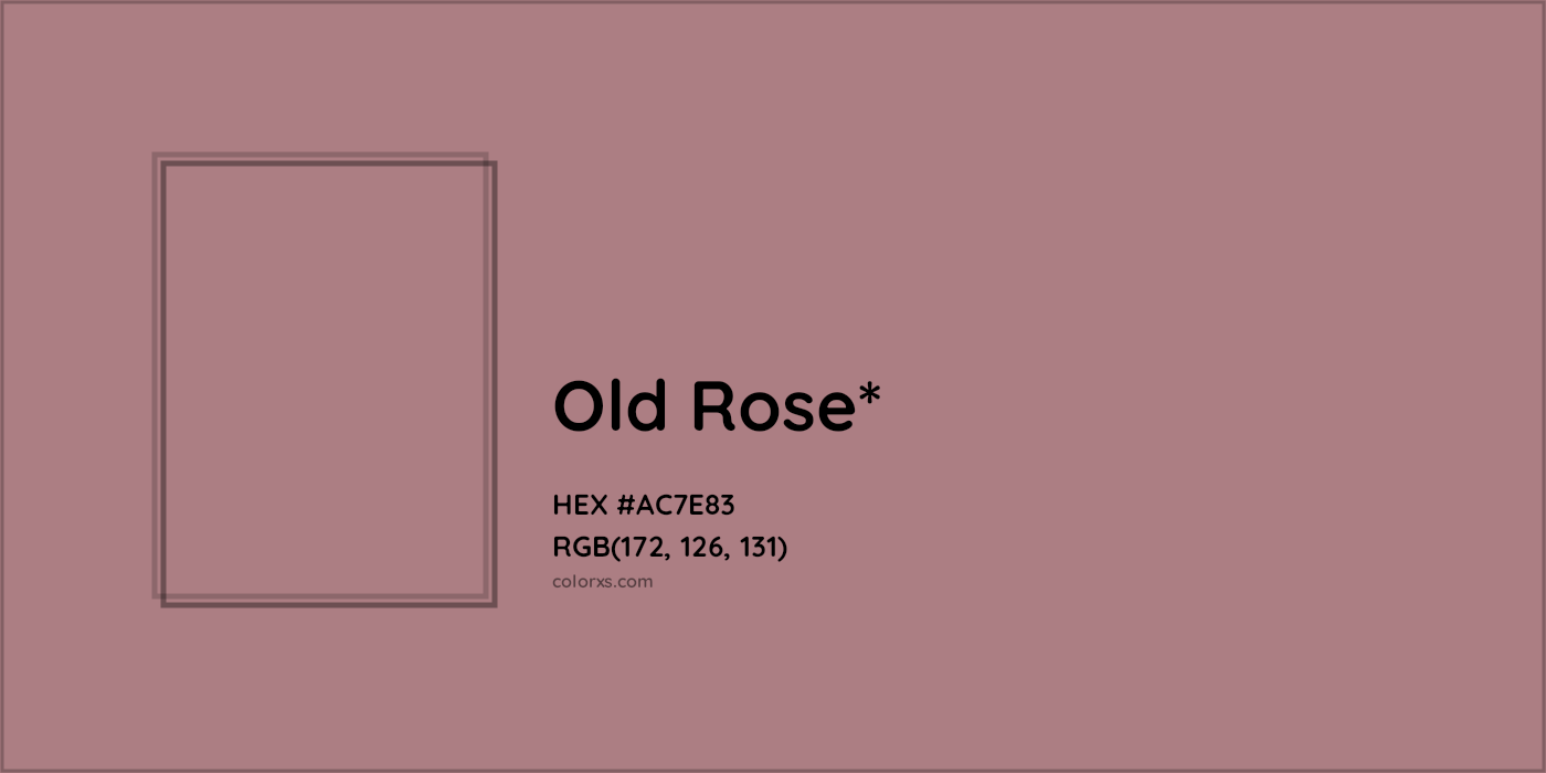 HEX #AC7E83 Color Name, Color Code, Palettes, Similar Paints, Images