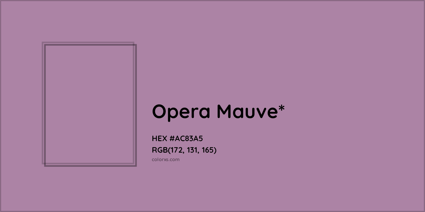 HEX #AC83A5 Color Name, Color Code, Palettes, Similar Paints, Images