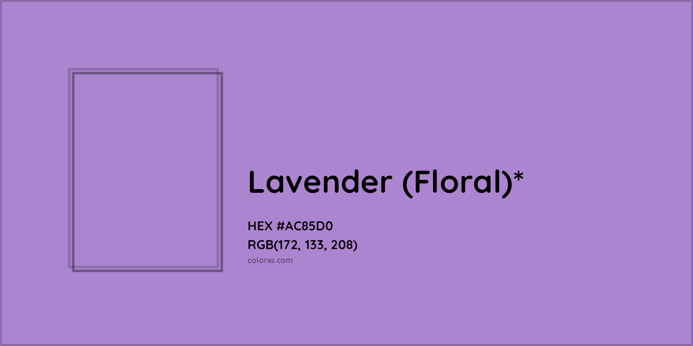 HEX #AC85D0 Color Name, Color Code, Palettes, Similar Paints, Images